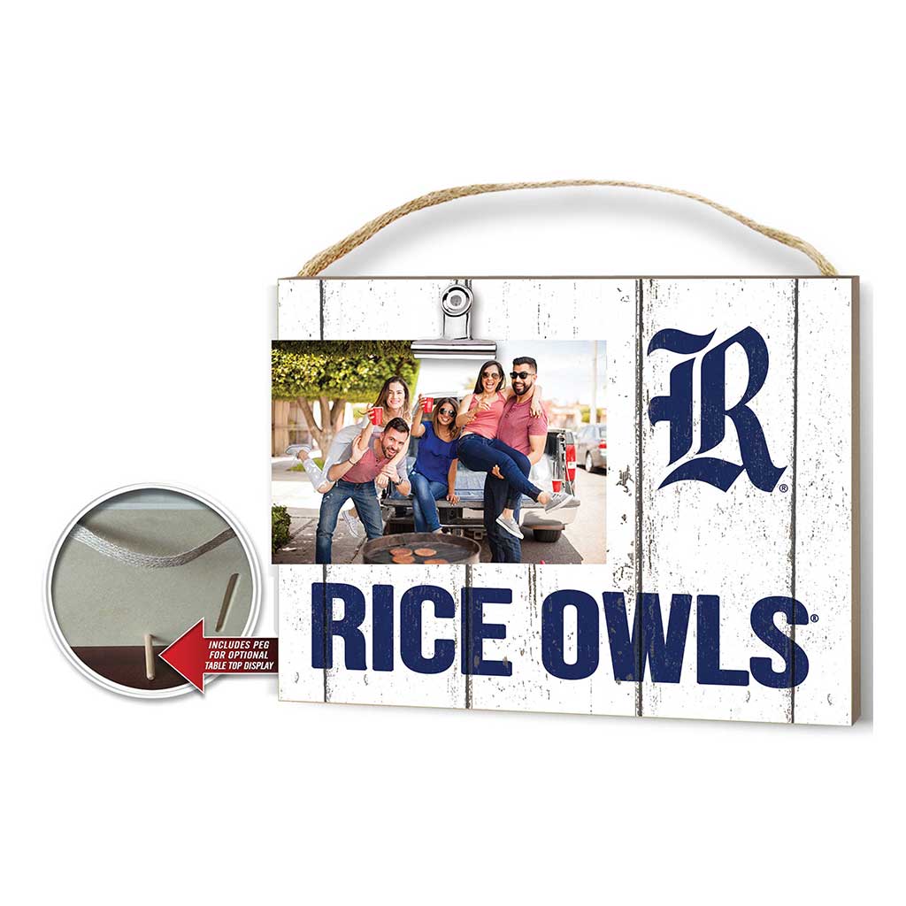 Clip It Weathered Logo Photo Frame Rice Owls