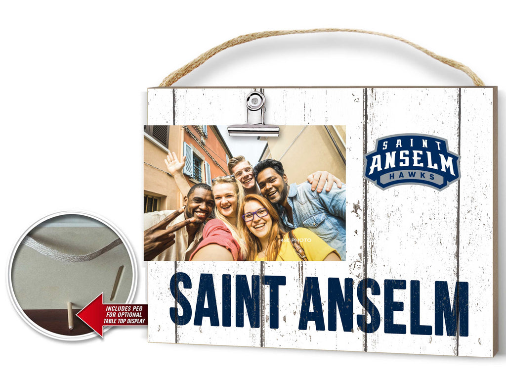 Clip It Weathered Logo Photo Frame Saint Anselm College Hawks