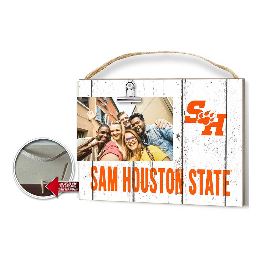 Clip It Weathered Logo Photo Frame Sam Houston State Bearkats