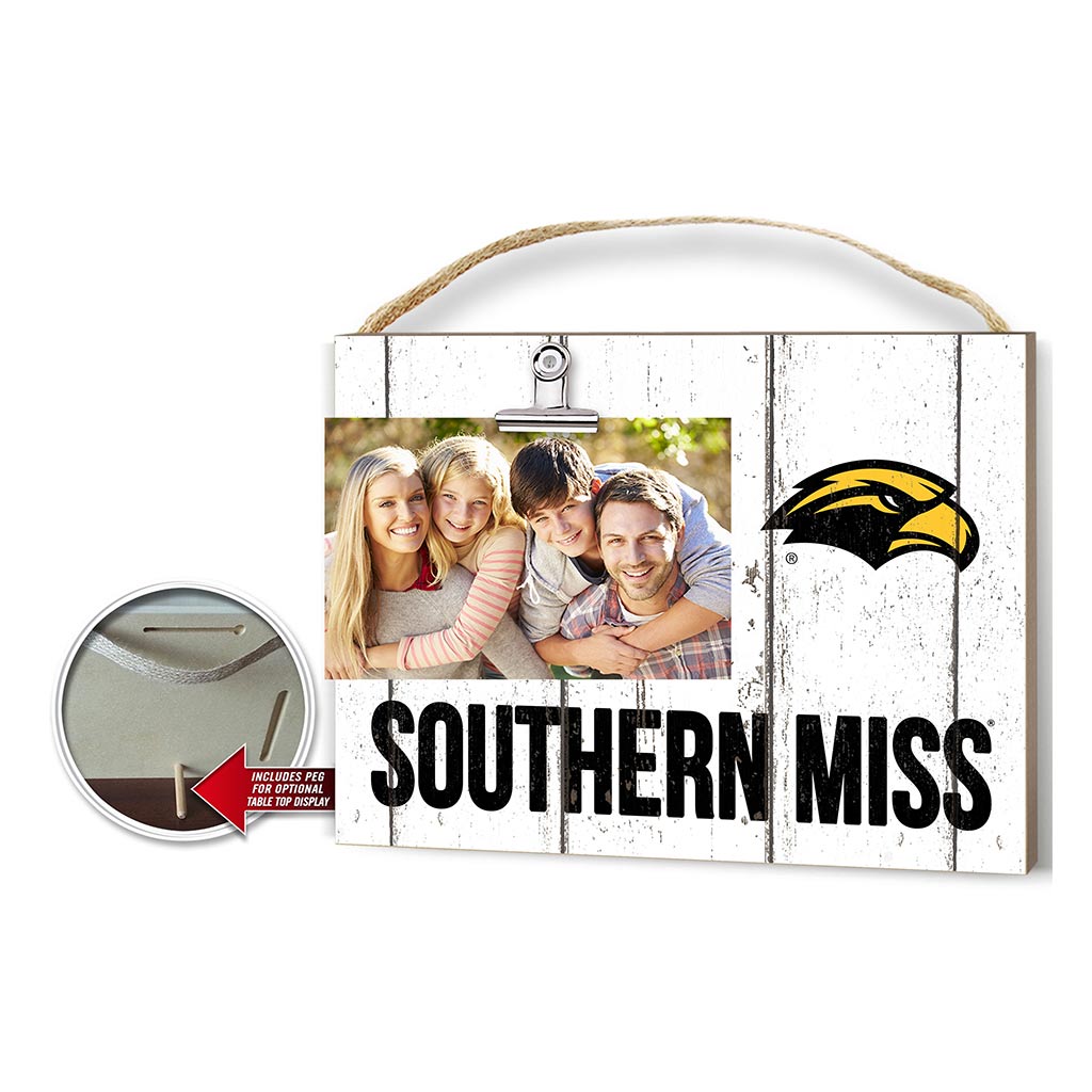 Clip It Weathered Logo Photo Frame Southern Mississippi Golden Eagles