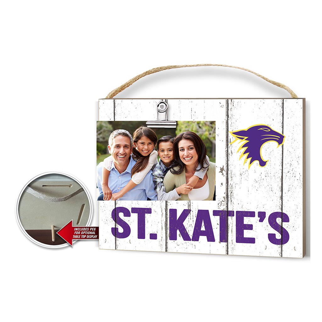 Clip It Weathered Logo Photo Frame St Catherine Wildcats