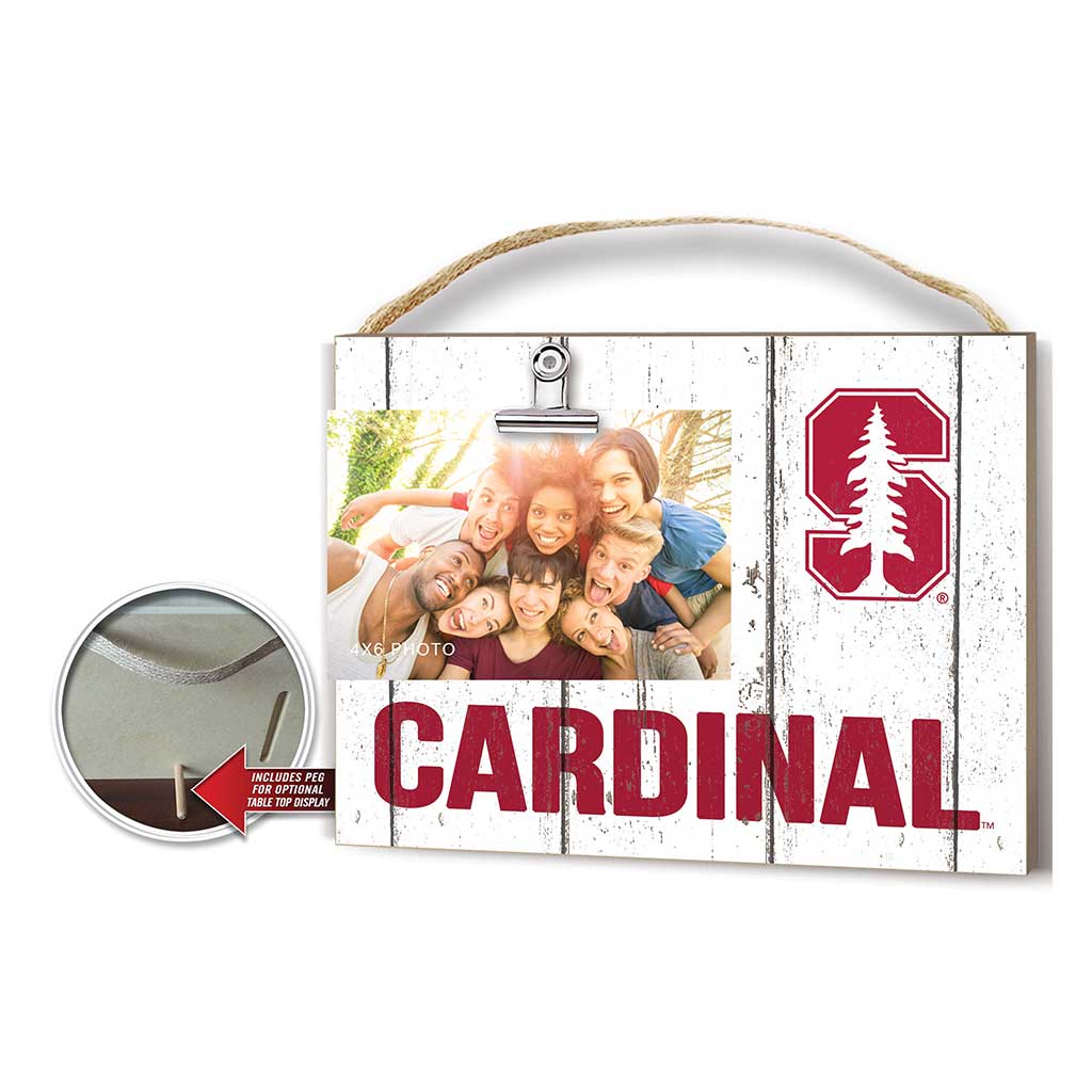 Clip It Weathered Logo Photo Frame Stanford Cardinal color