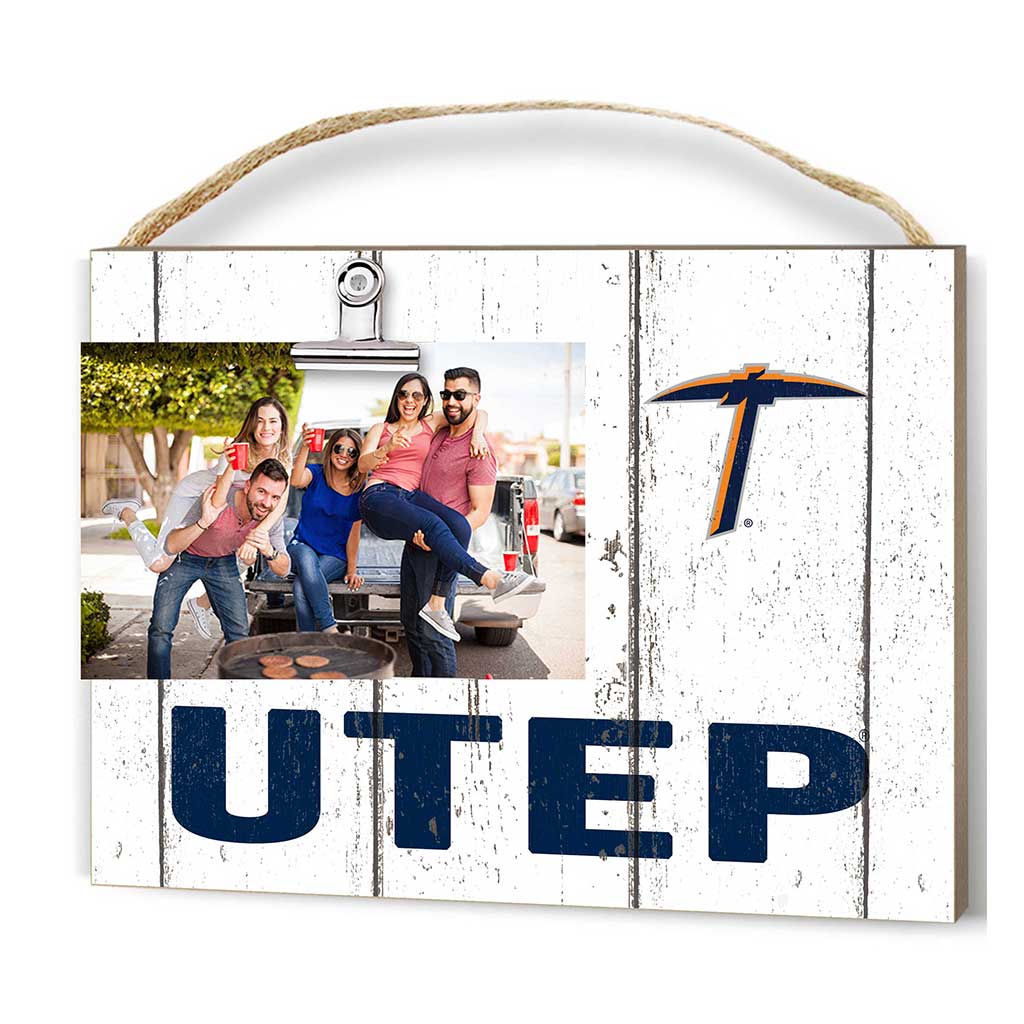 Clip It Weathered Logo Photo Frame Texas at El Paso Miners