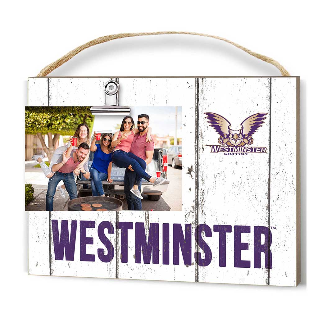 Clip It Weathered Logo Photo Frame Westminster College Griffins