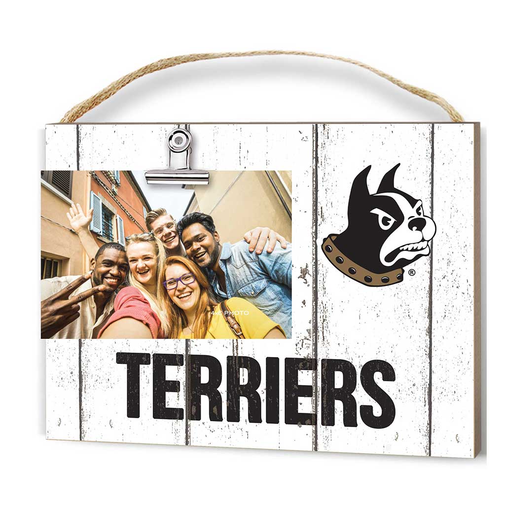 Clip It Weathered Logo Photo Frame Wofford College Terriers