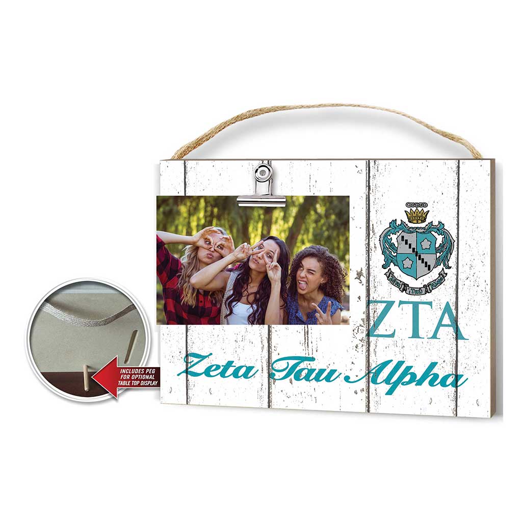 Clip It Weathered Logo Photo Frame Greek-Zeta Tau Alpha