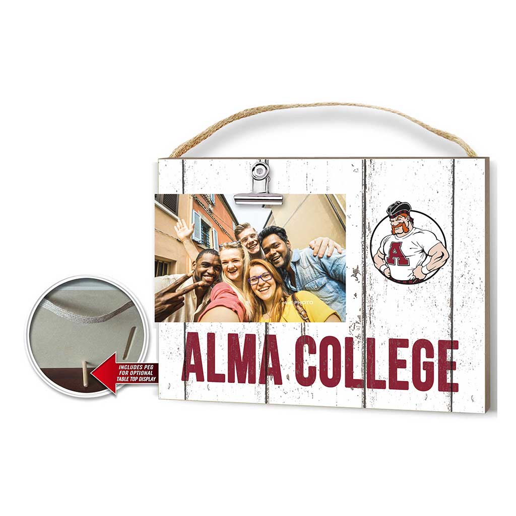 Clip It Weathered Logo Photo Frame Alma College