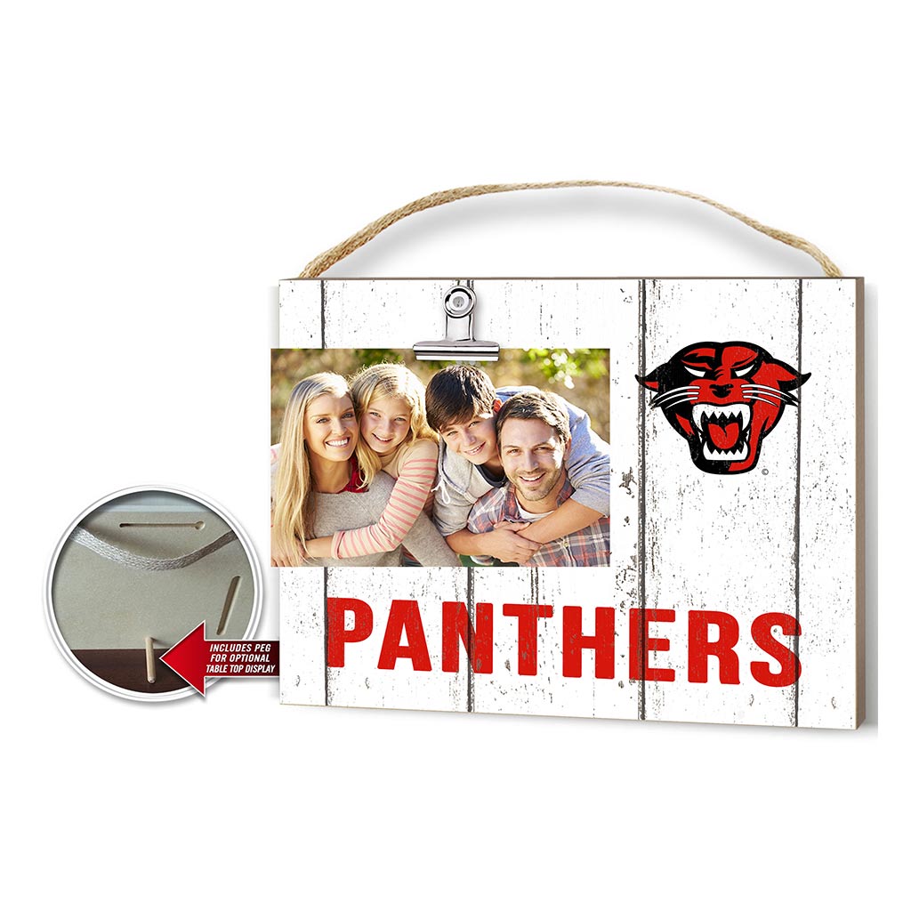 Clip It Weathered Logo Photo Frame Davenport University Panthers