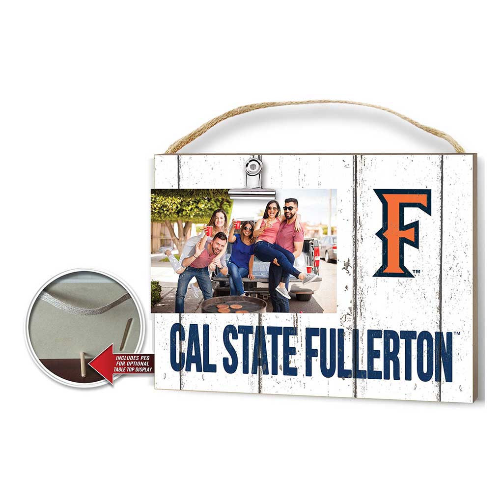 Clip It Weathered Logo Photo Frame Cal State Fullerton Titans