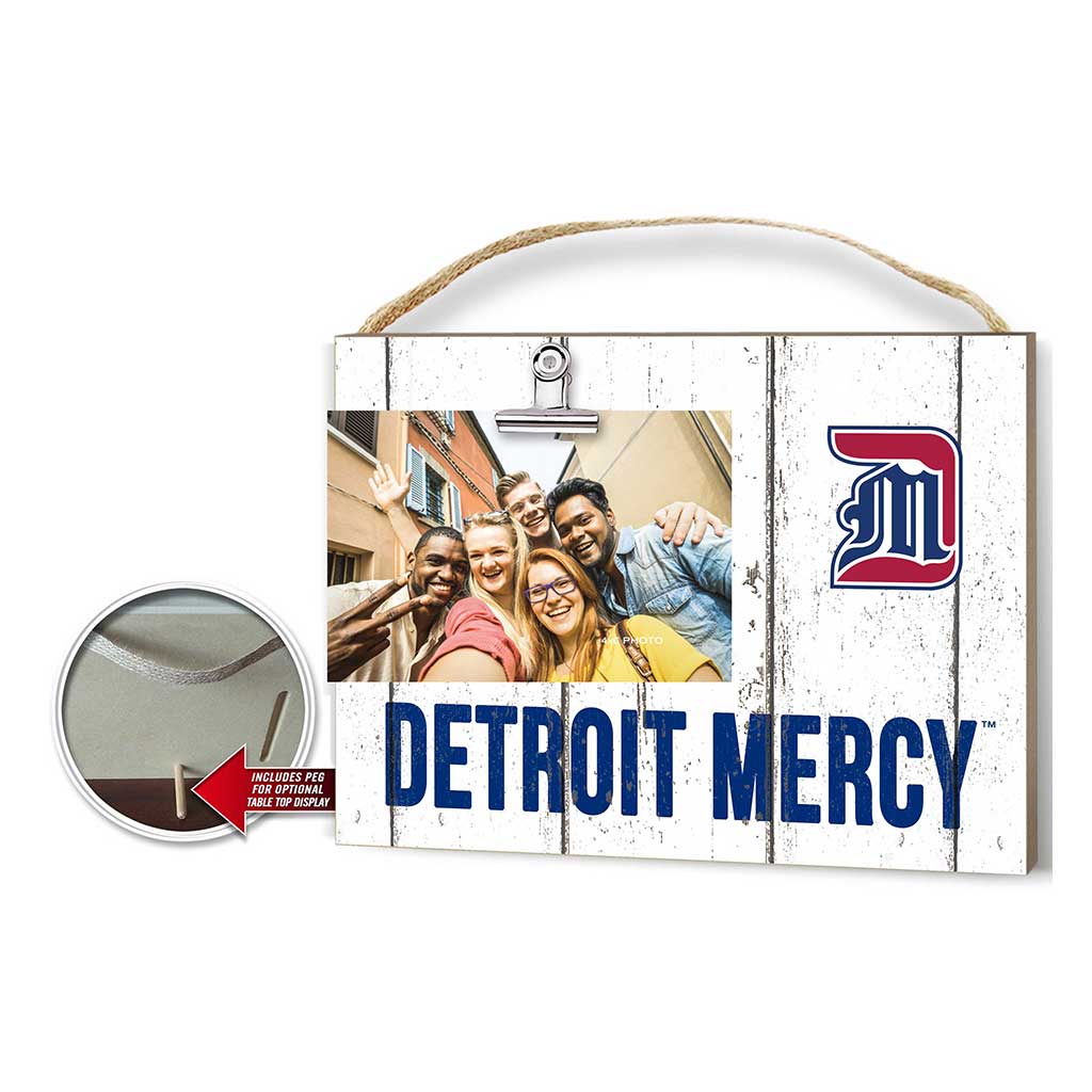 Clip It Weathered Logo Photo Frame Detroit Mercy Titans