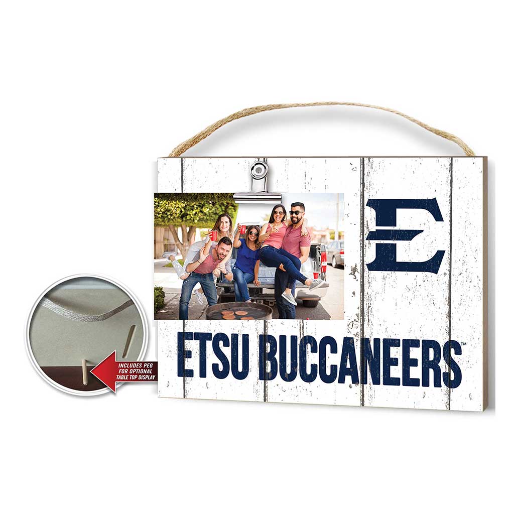 Clip It Weathered Logo Photo Frame East Tennessee State Buccaneers