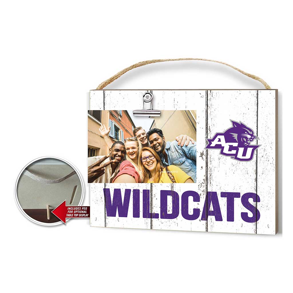 Clip It Weathered Logo Photo Frame Abilene Christian Wildcats