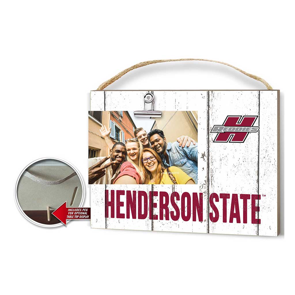 Clip It Weathered Logo Photo Frame Henderson State University Reddies