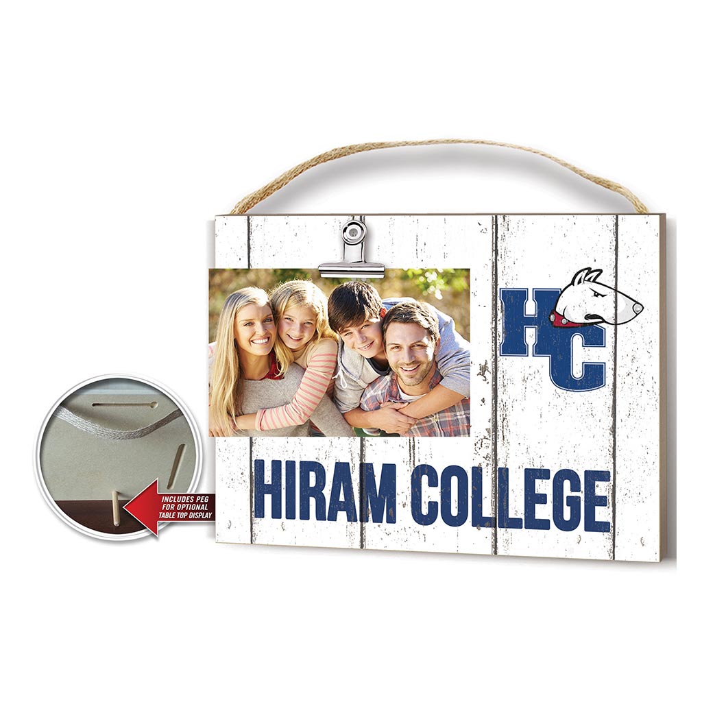 Clip It Weathered Logo Photo Frame Hiram College Terriers