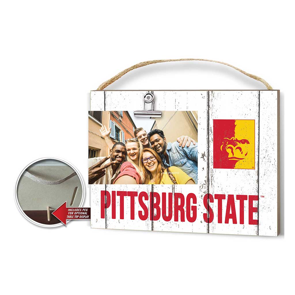 Clip It Weathered Logo Photo Frame Pittsburg State University Gorilla