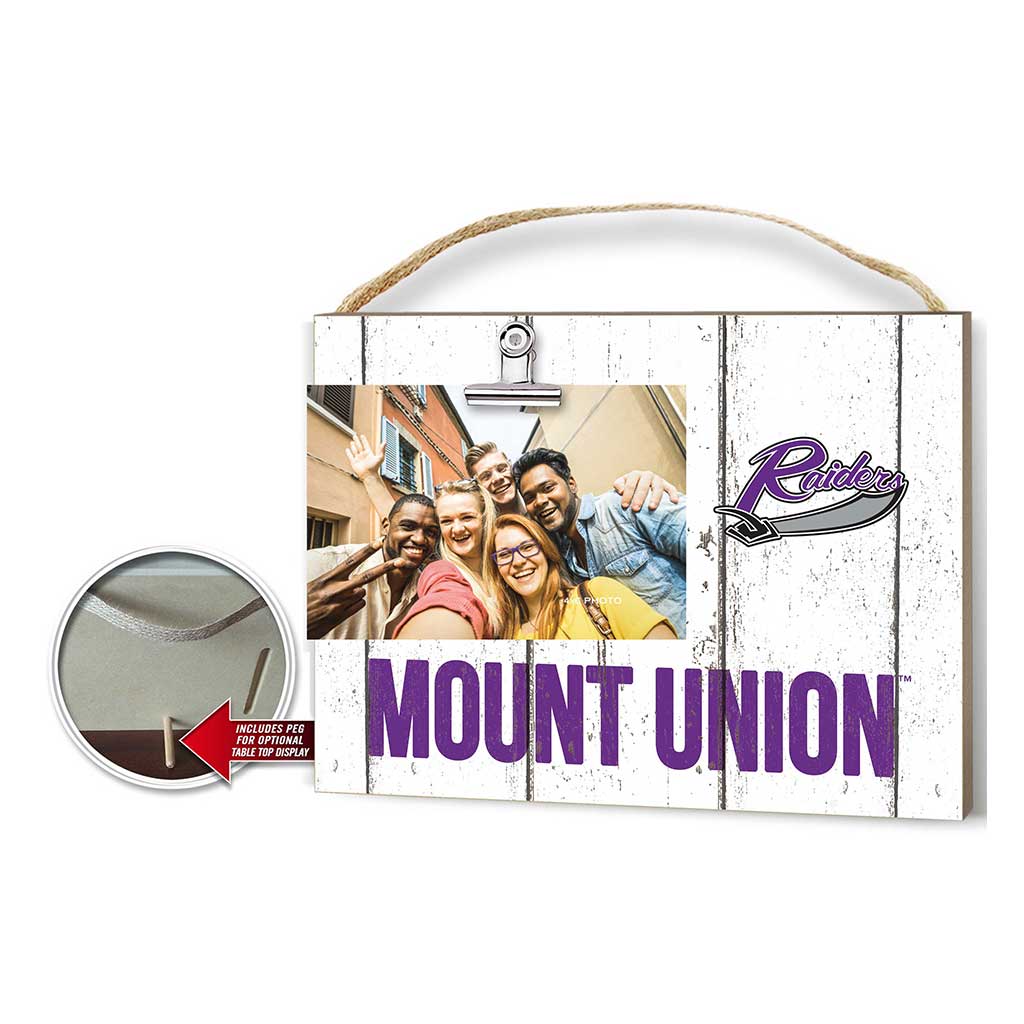 Clip It Weathered Logo Photo Frame University of Mount Union Raiders