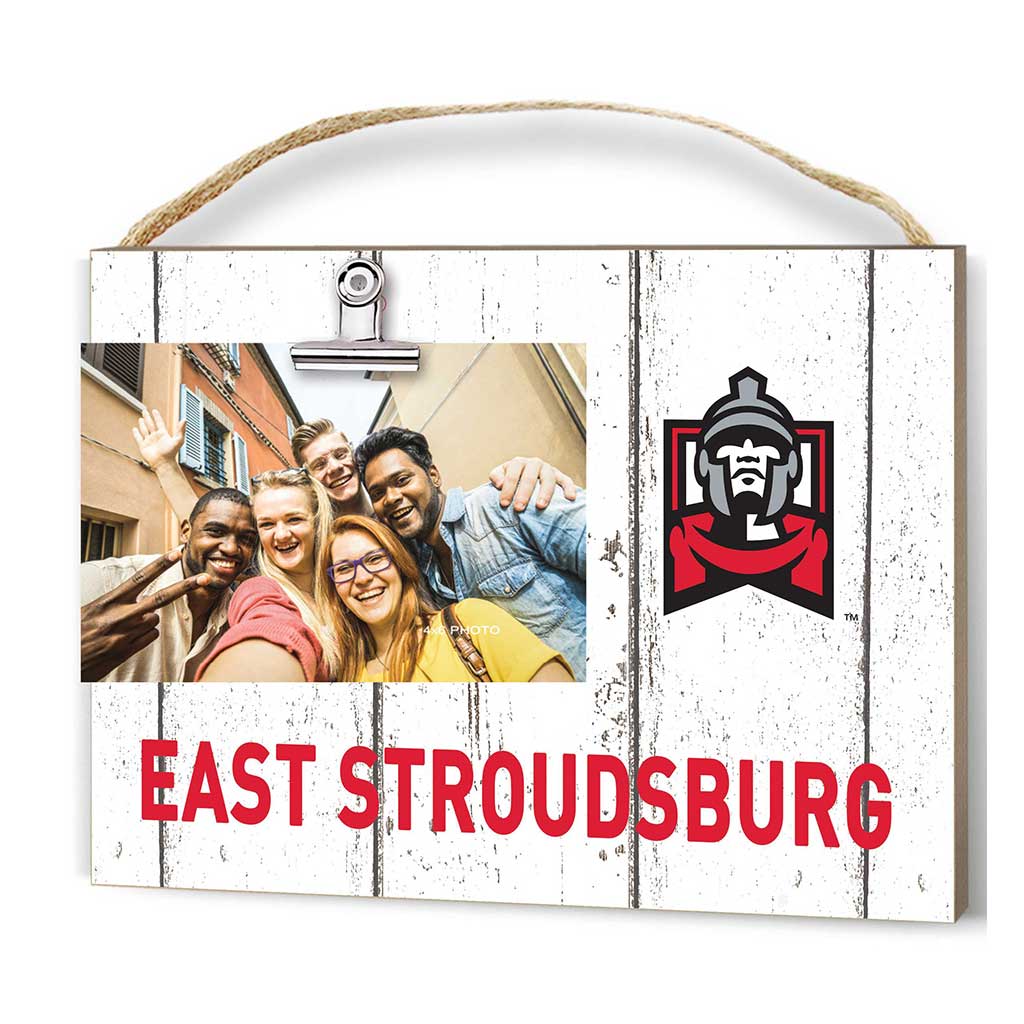 Clip It Weathered Logo Photo Frame East Stroudsburg University WARRIORS