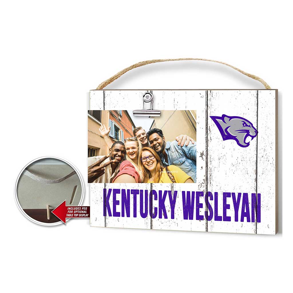 Clip It Weathered Logo Photo Frame Kentucky Wesleyan College PANTHERS