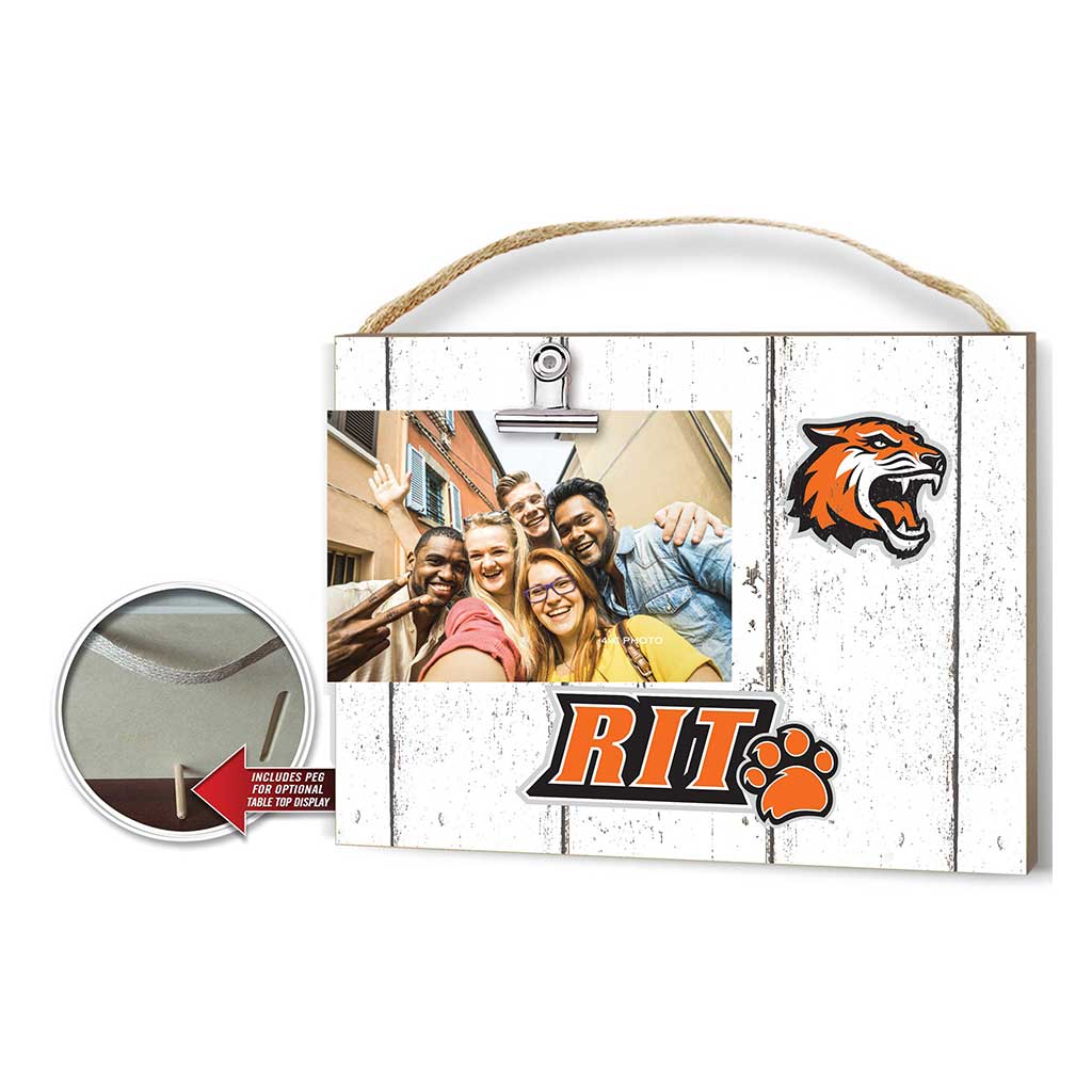 Clip It Weathered Logo Photo Frame Rochester Institute of Technology Tigers