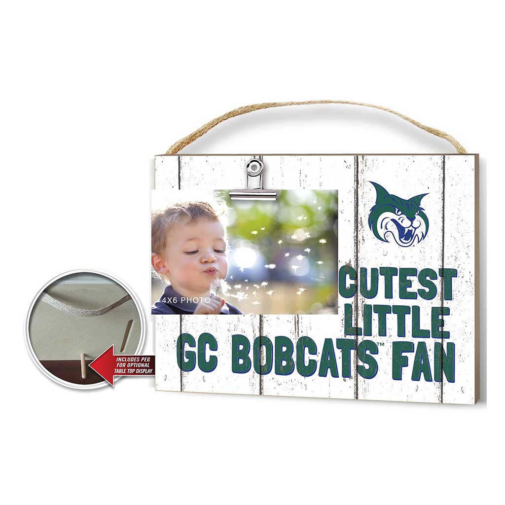 Cutest Little Weathered Logo Clip Photo Frame Georgia College Bobcats