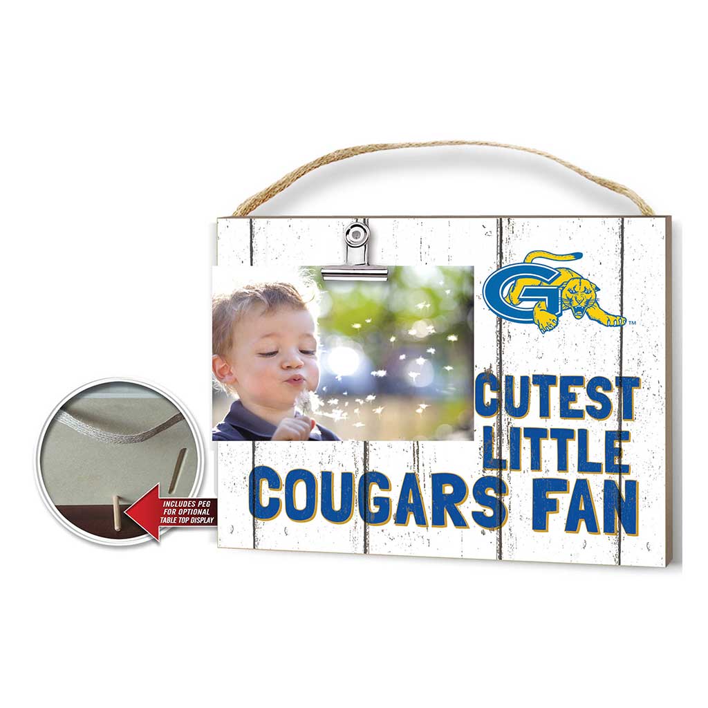 Cutest Little Weathered Logo Clip Photo Frame Genessee Community College Cougars