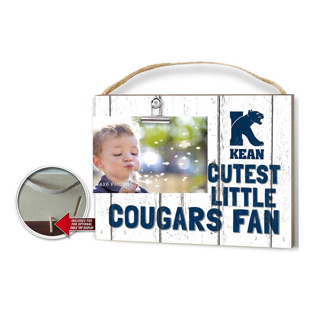 Cutest Little Weathered Logo Clip Photo Frame Kean University Cougars