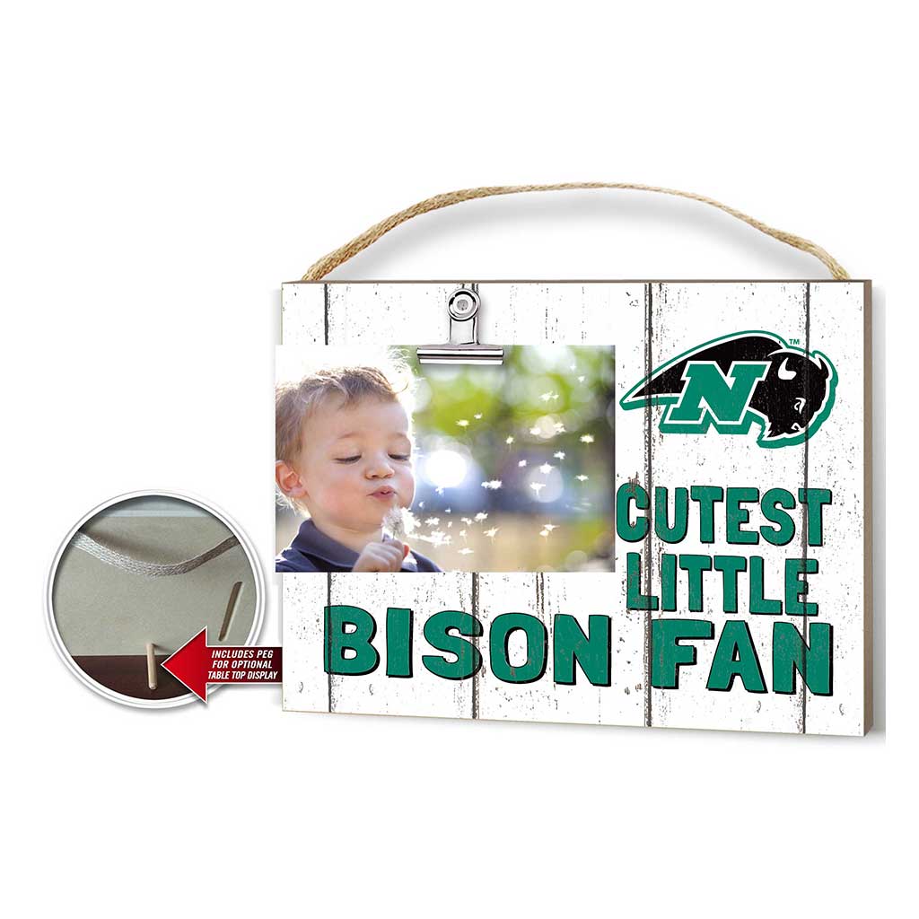 Cutest Little Weathered Logo Clip Photo Frame Nichols College Bison