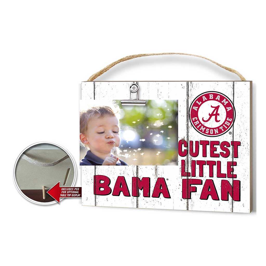 Cutest Little Weathered Logo Clip Photo Frame Alabama Crimson Tide