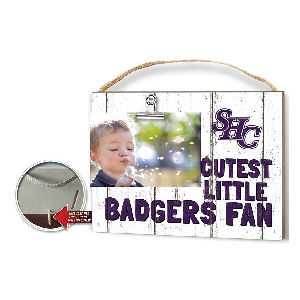 Cutest Little Weathered Logo Clip Photo Frame Spring Hill College Badgers