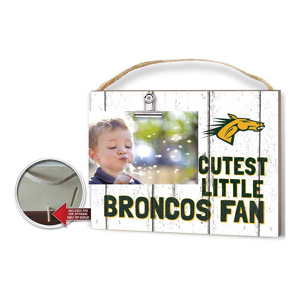 Cutest Little Weathered Logo Clip Photo Frame SUNY Delhi Broncos