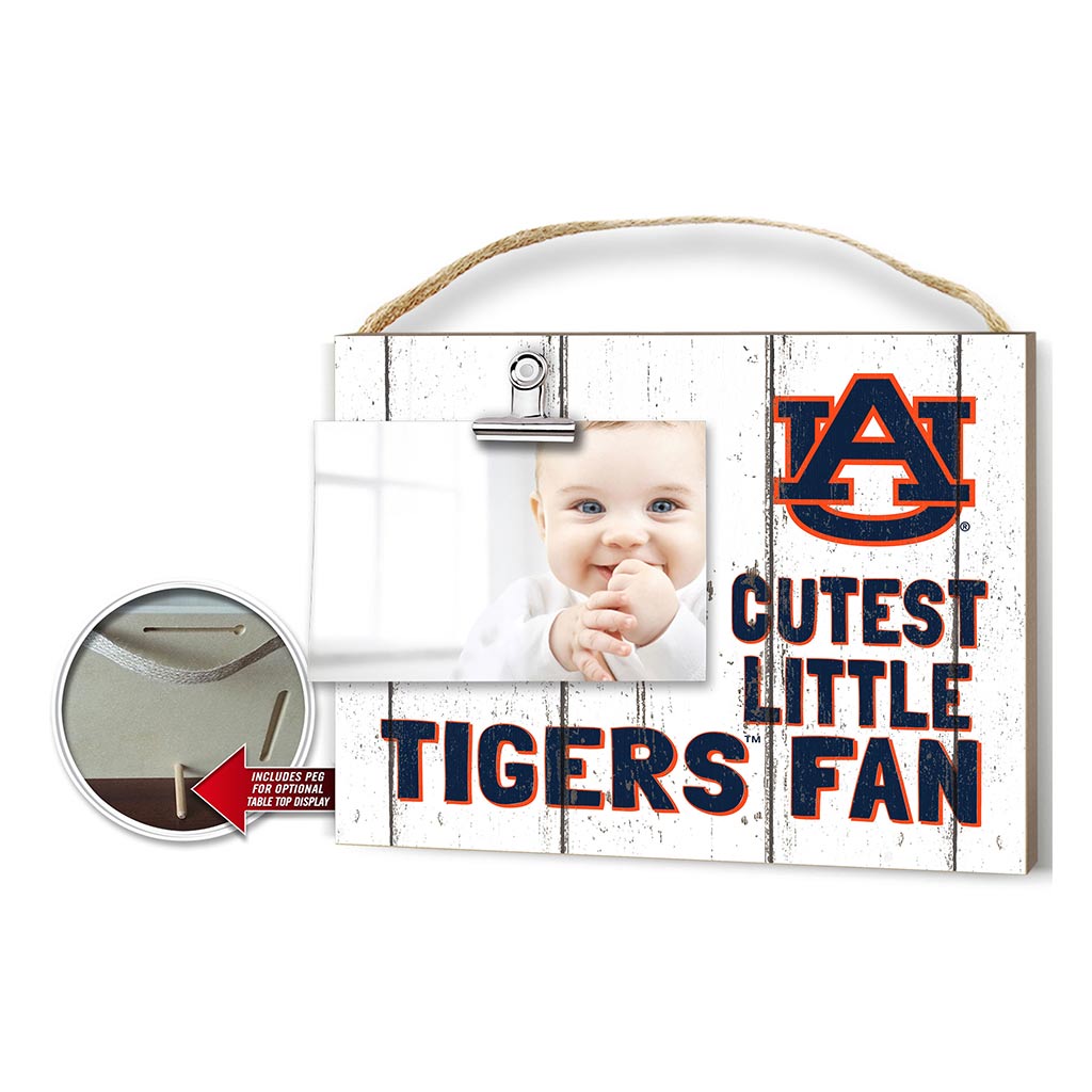 Cutest Little Weathered Logo Clip Photo Frame Auburn Tigers