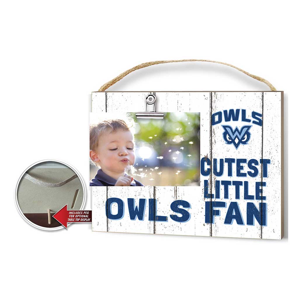 Cutest Little Weathered Logo Clip Photo Frame Mississippi University for Women Owls