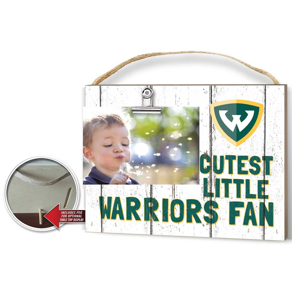 Cutest Little Weathered Logo Clip Photo Frame Wayne State University Warriors