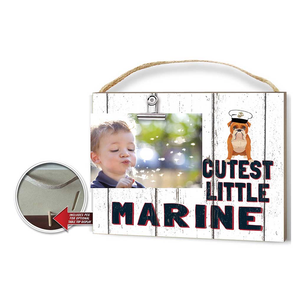 Cutest Little Weathered Logo Clip Photo Frame Marines