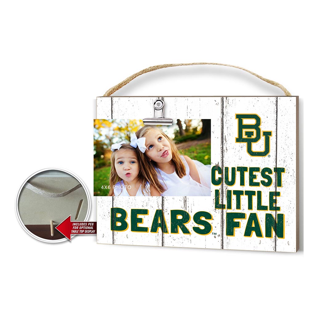 Cutest Little Weathered Logo Clip Photo Frame Baylor Bears