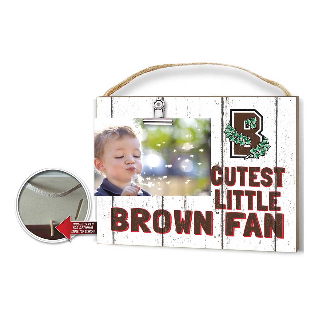 Cutest Little Weathered Logo Clip Photo Frame Brown University Bears