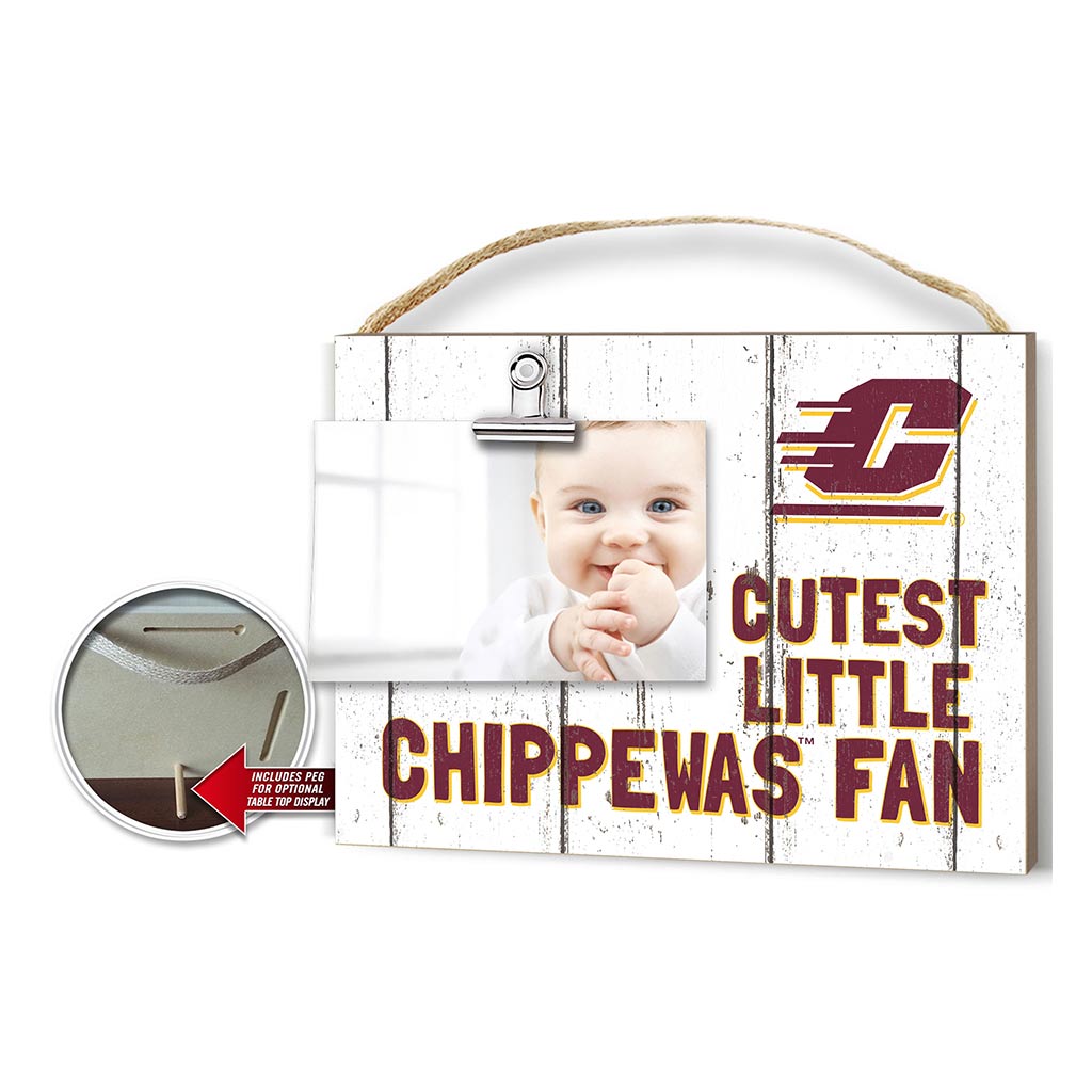 Cutest Little Weathered Logo Clip Photo Frame Central Michigan Chippewas