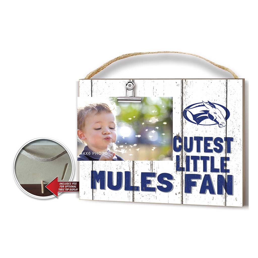 Cutest Little Weathered Logo Clip Photo Frame Colby College White Mules