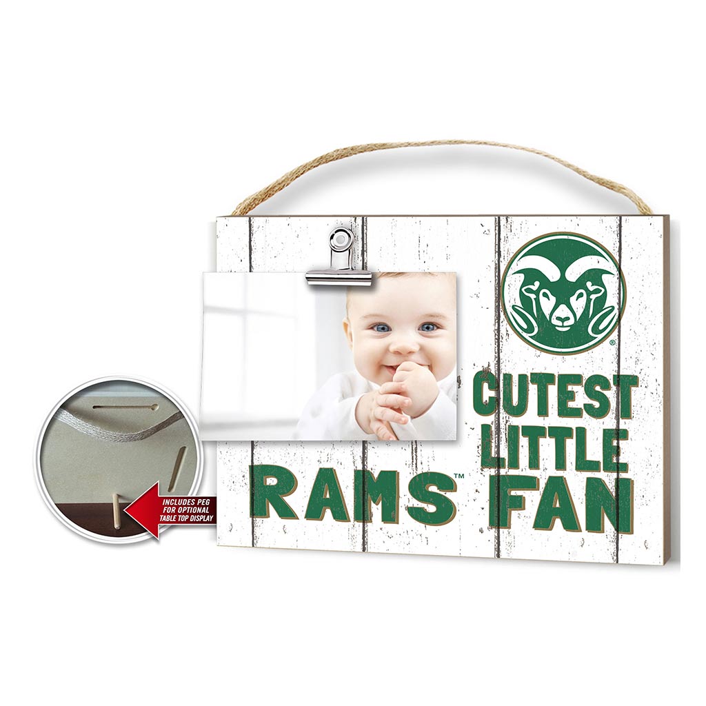 Cutest Little Weathered Logo Clip Photo Frame Colorado State-Ft. Collins Rams