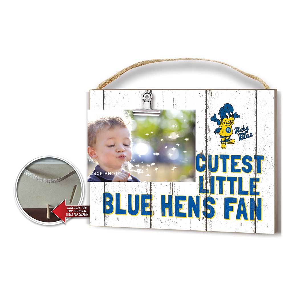 Cutest Little Weathered Logo Clip Photo Frame Delaware Fightin Blue Hens