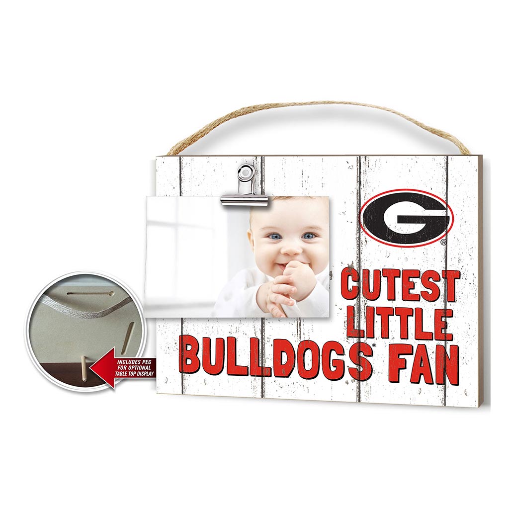 Cutest Little Weathered Logo Clip Photo Frame Georgia Bulldogs