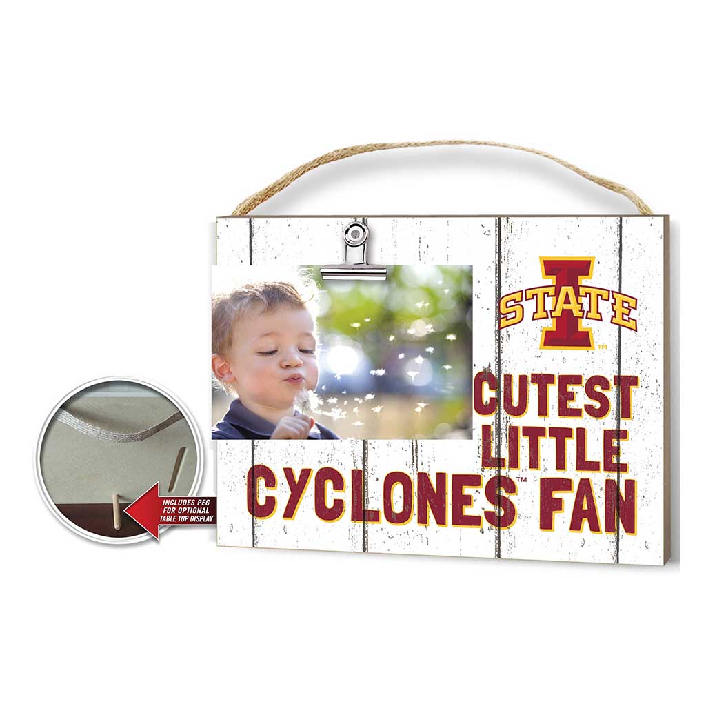 Cutest Little Weathered Logo Clip Photo Frame Iowa State Cyclones