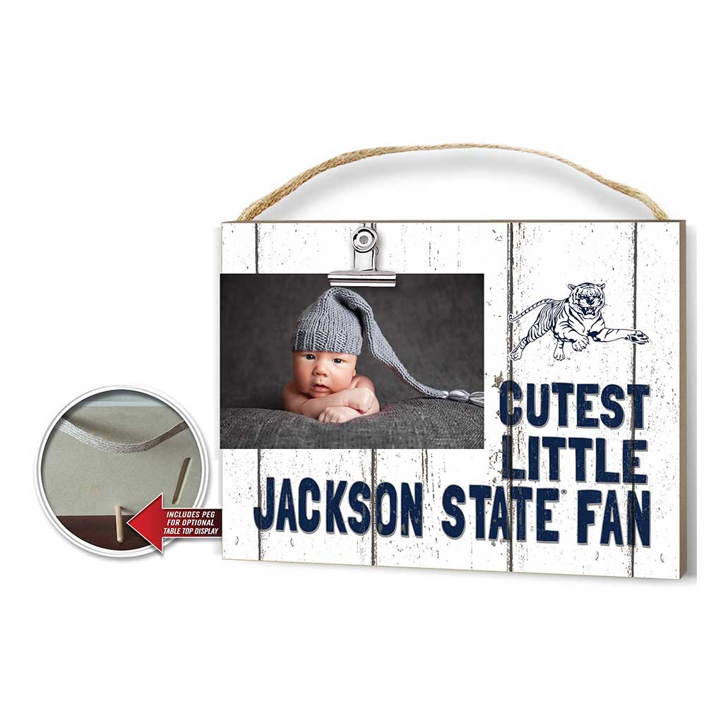 Cutest Little Weathered Clip Photo Frame Jackson State Tigers