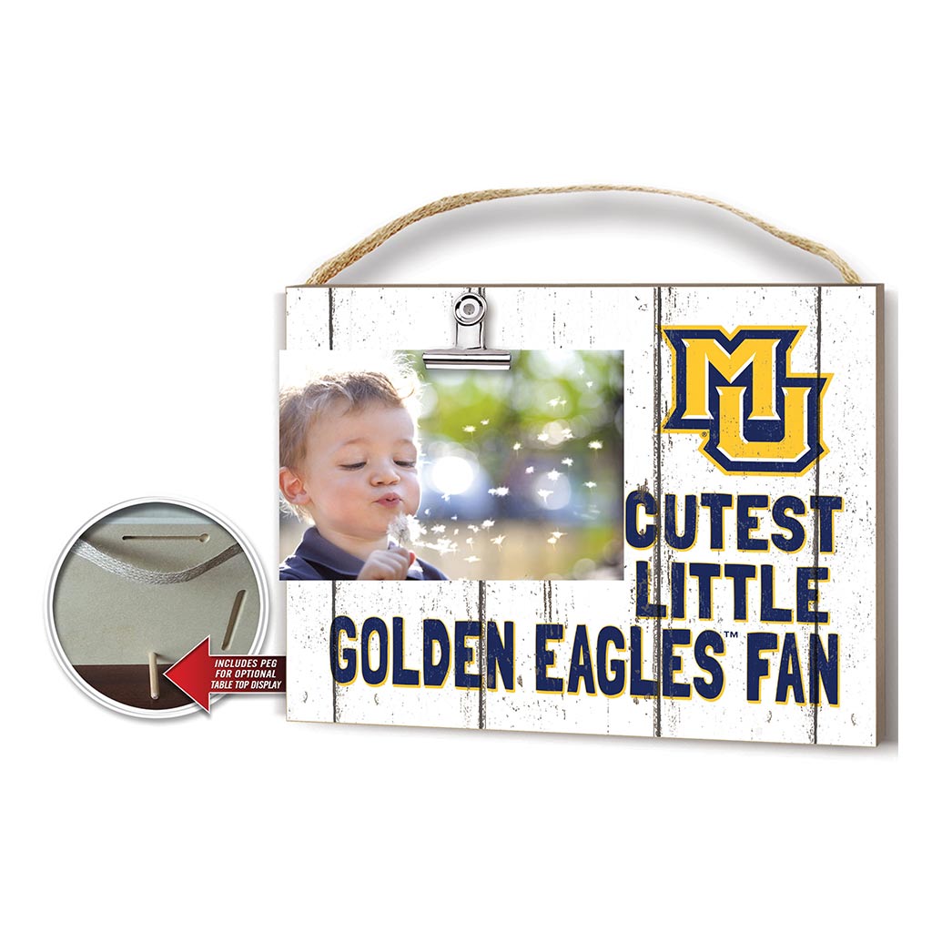 Cutest Little Weathered Logo Clip Photo Frame Marquette Golden Eagles