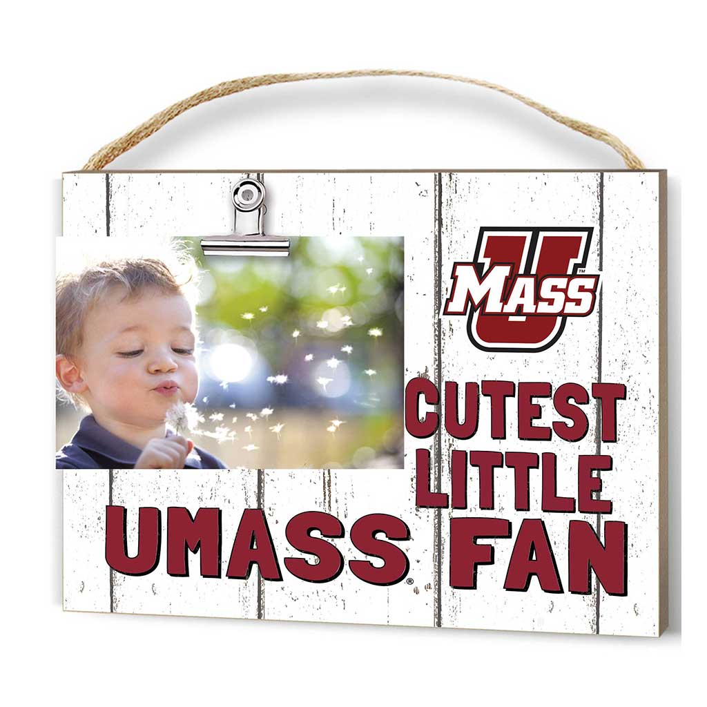 Cutest Little Weathered Clip Photo Frame UMASS Amherst Minutemen