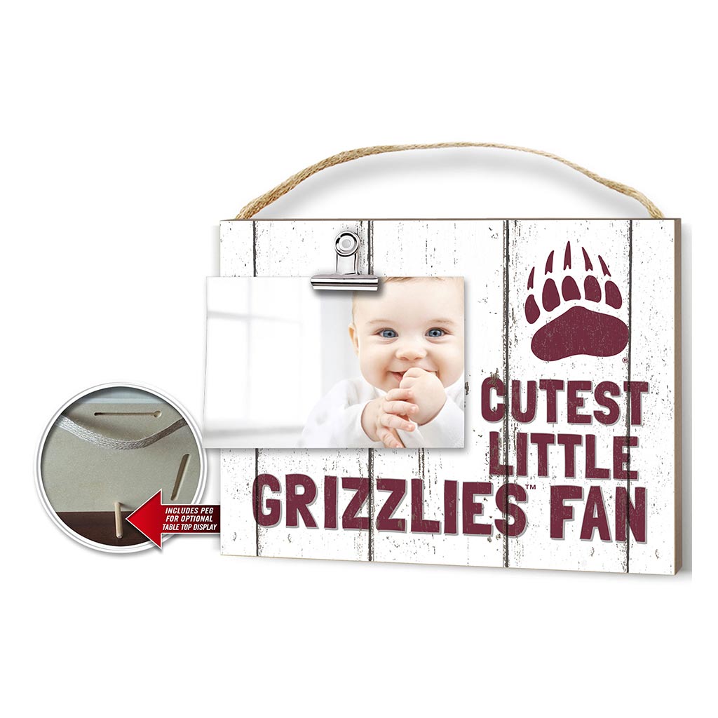 Cutest Little Weathered Logo Clip Photo Frame Montana Grizzlies