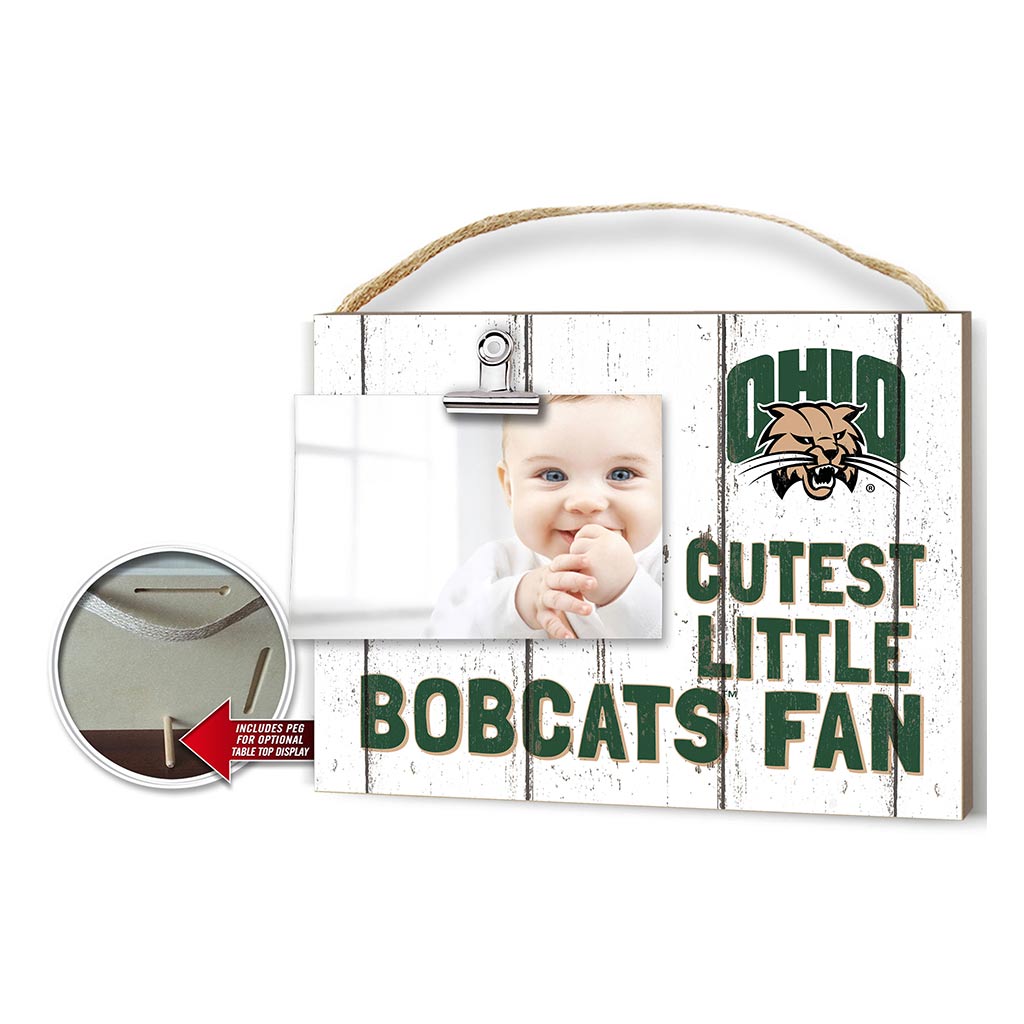 Cutest Little Weathered Logo Clip Photo Frame Ohio Univ Bobcats