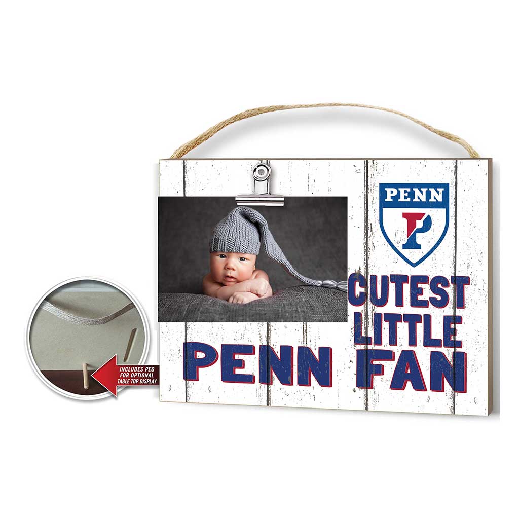 Cutest Little Weathered Logo Clip Photo Frame University of Pennsylvania Quakers