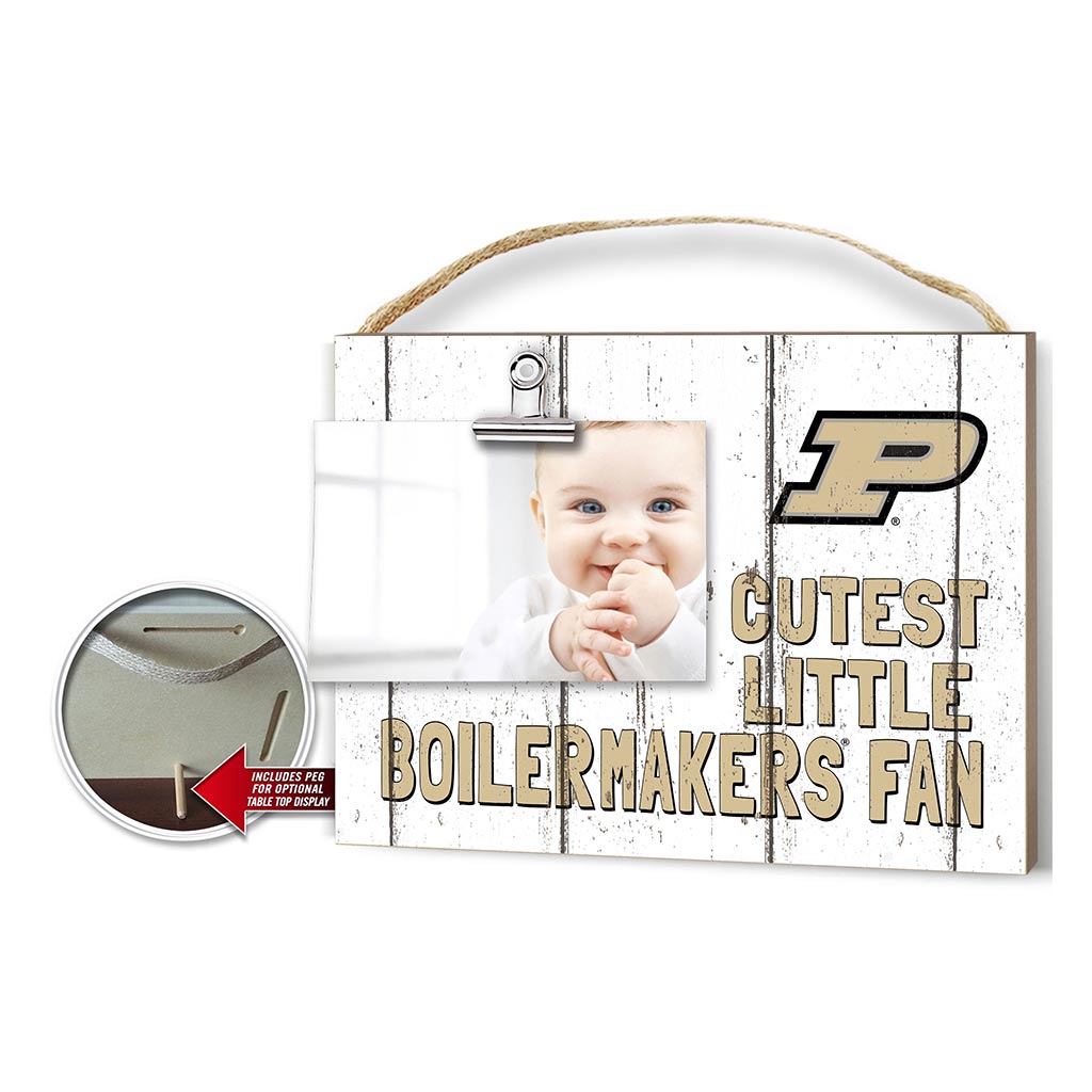 Cutest Little Weathered Logo Clip Photo Frame Purdue Boilermakers