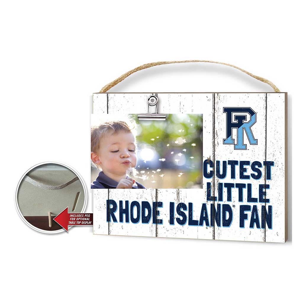 Cutest Little Weathered Logo Clip Photo Frame Rhode Island Rams